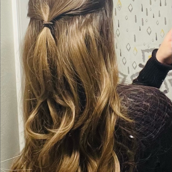 Ombré brown curly synthetic wig. - Picture 5 of 13